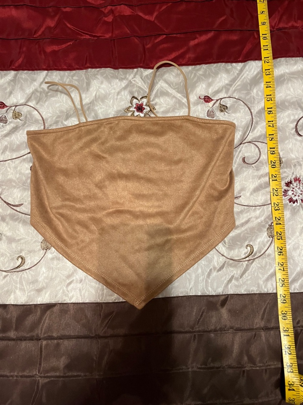 Women’s Nude Handkerchief Hem Cami Top